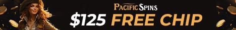 $125 Free Chip at Pacific Spins Casino